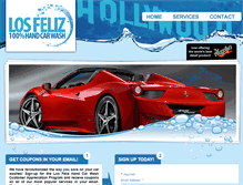 Tablet Screenshot of losfelizcarwash.com